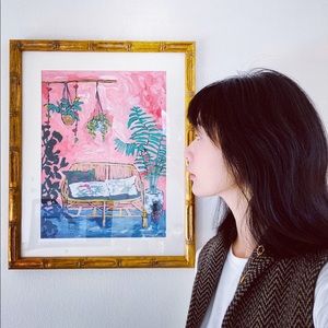 Pink Garden Room - Rinoarts Limited Collection